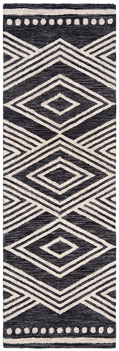 Safavieh Micro Loop Mlp156H Charcoal/Ivory Rug.