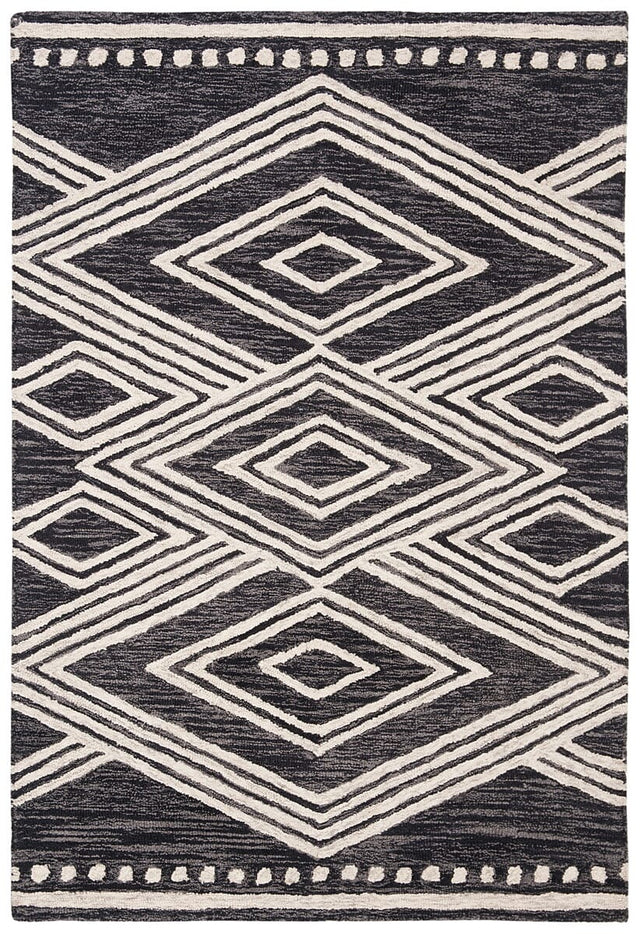 Safavieh Micro Loop Mlp156H Charcoal/Ivory Rug.