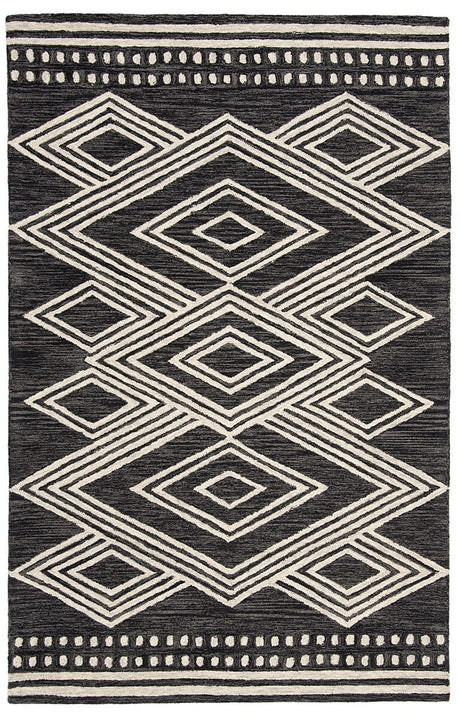 Safavieh Micro Loop Mlp156H Charcoal/Ivory Rug.