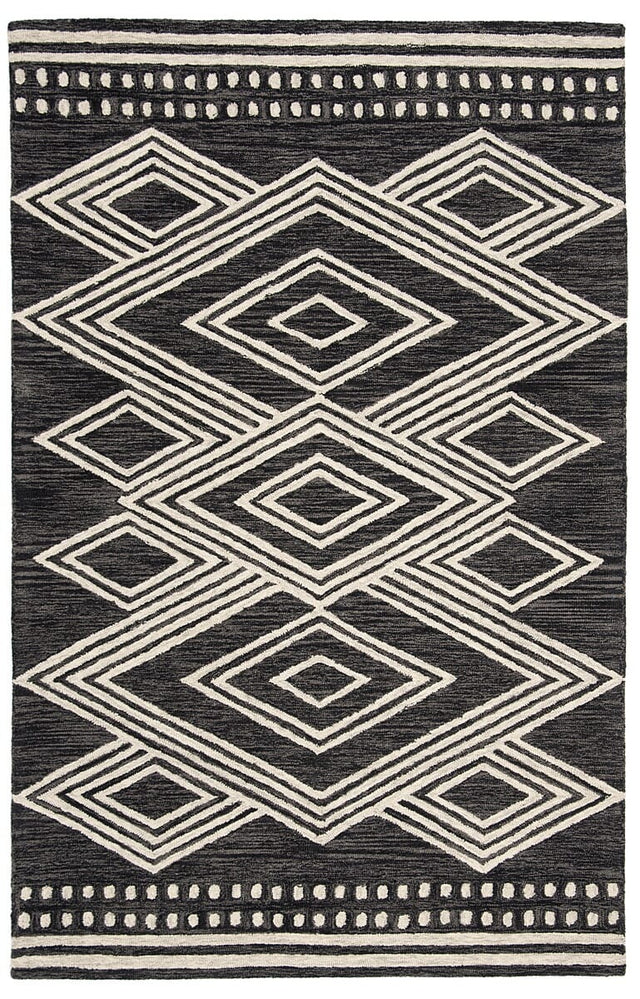Safavieh Micro Loop Mlp156H Charcoal/Ivory Rug.