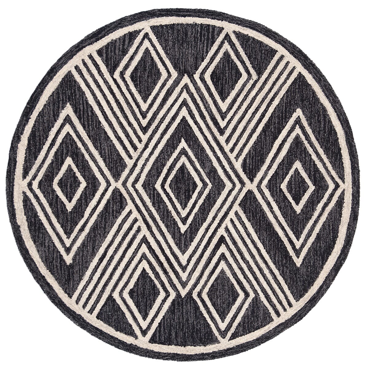 Safavieh Micro Loop Mlp156H Charcoal/Ivory Rug.