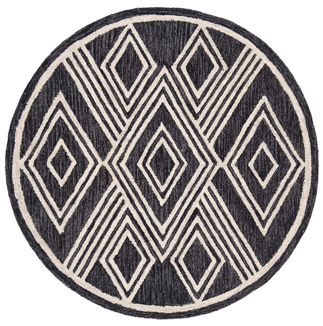 Safavieh Micro Loop Mlp156H Charcoal/Ivory Rug.