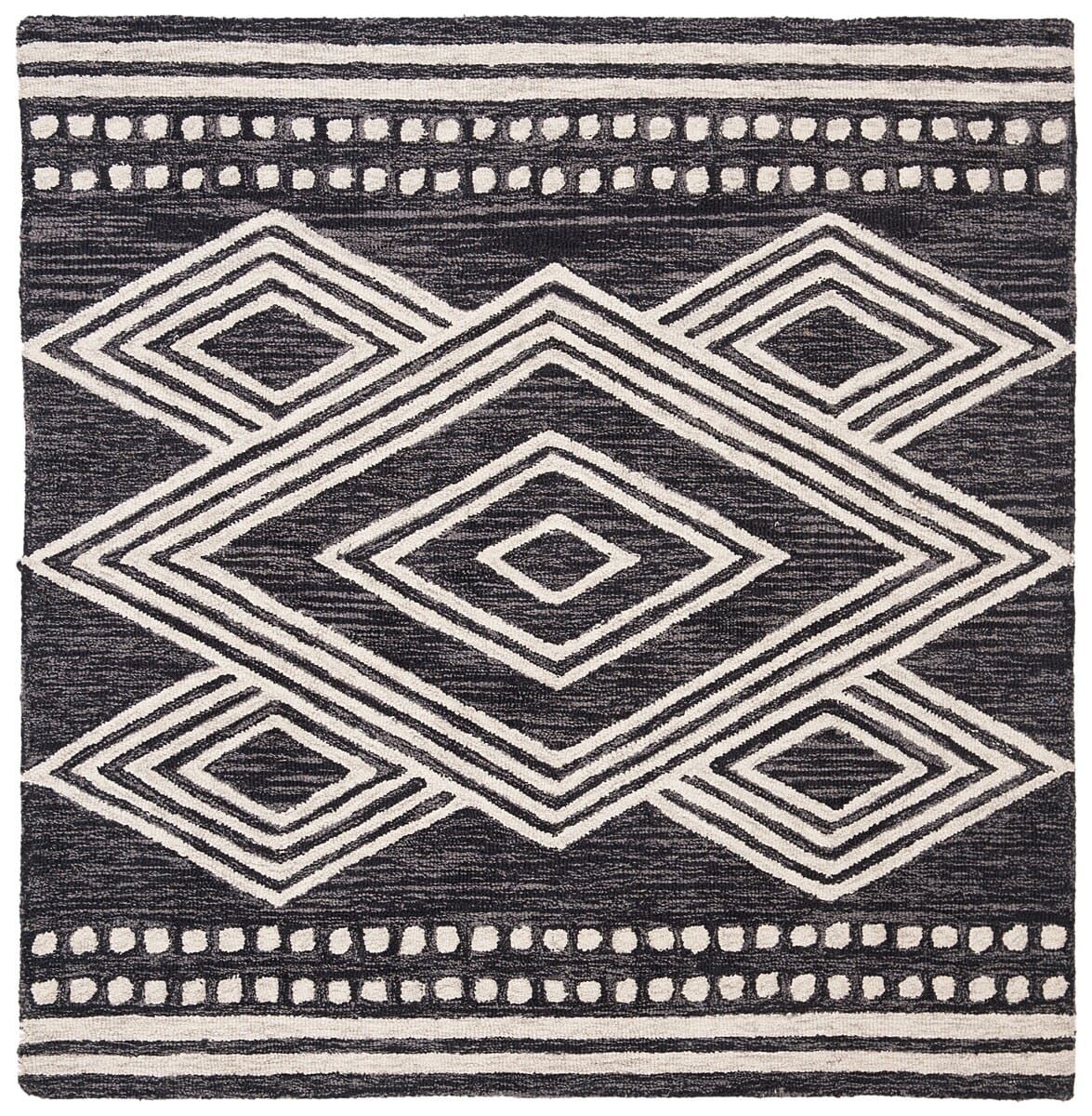 Safavieh Micro Loop Mlp156H Charcoal/Ivory Rug.