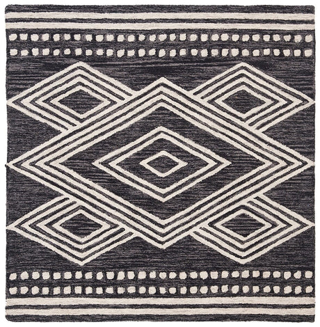 Safavieh Micro Loop Mlp156H Charcoal/Ivory Rug.