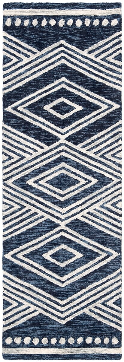 Safavieh Micro Loop Mlp156N Navy/Ivory Rug.