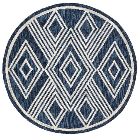 Safavieh Micro Loop Mlp156N Navy/Ivory Rug.