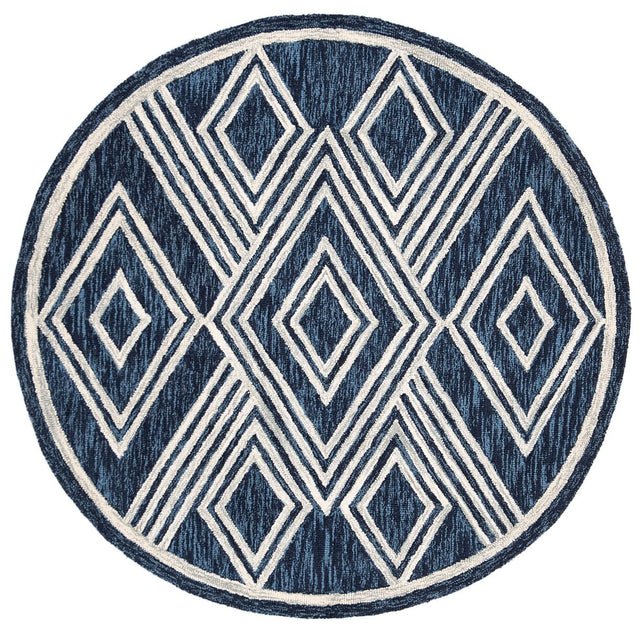 Safavieh Micro Loop Mlp156N Navy/Ivory Rug.