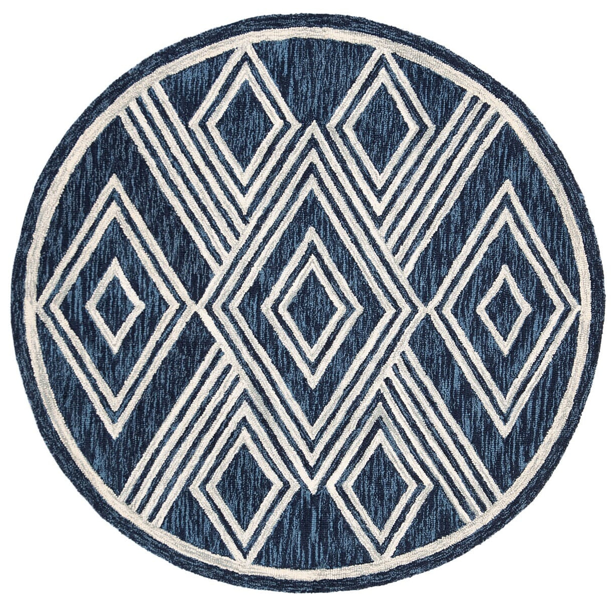 Safavieh Micro Loop Mlp156N Navy/Ivory Rug.
