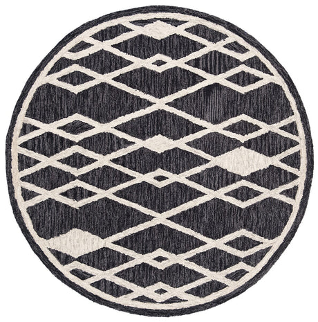Safavieh Micro Loop Mlp157H Charcoal/Ivory Rug.