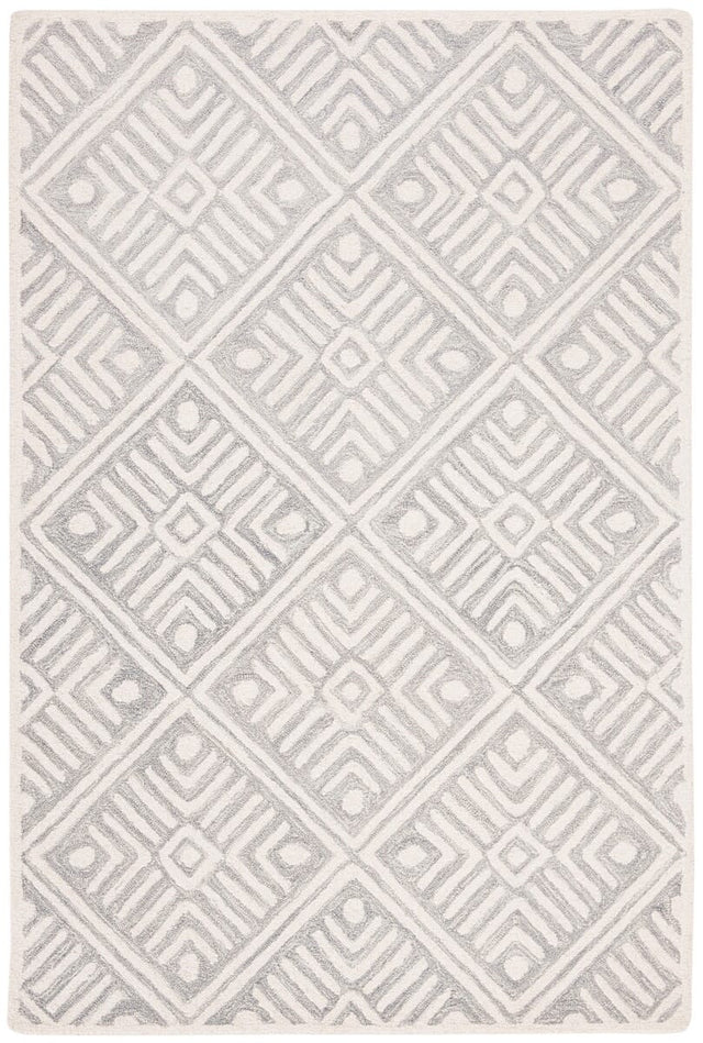 Safavieh Micro-Loop Mlp262F Grey / Ivory Rugs.