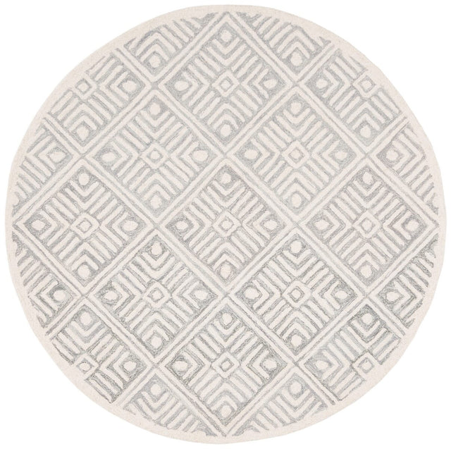 Safavieh Micro-Loop Mlp262F Grey / Ivory Rugs.