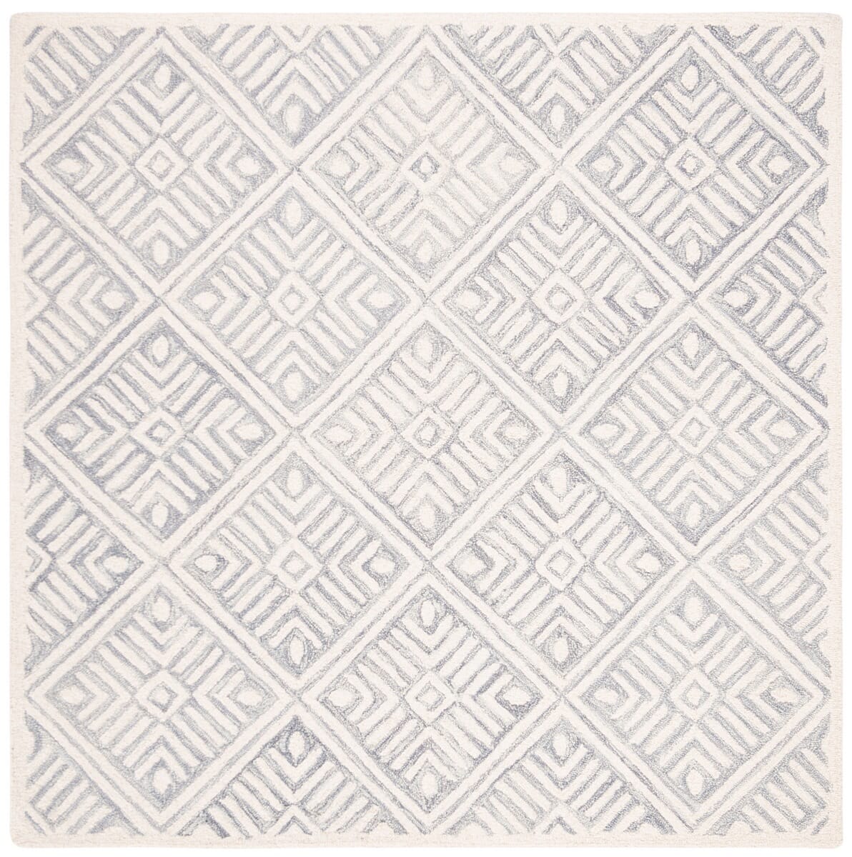Safavieh Micro-Loop Mlp262F Grey / Ivory Rugs.