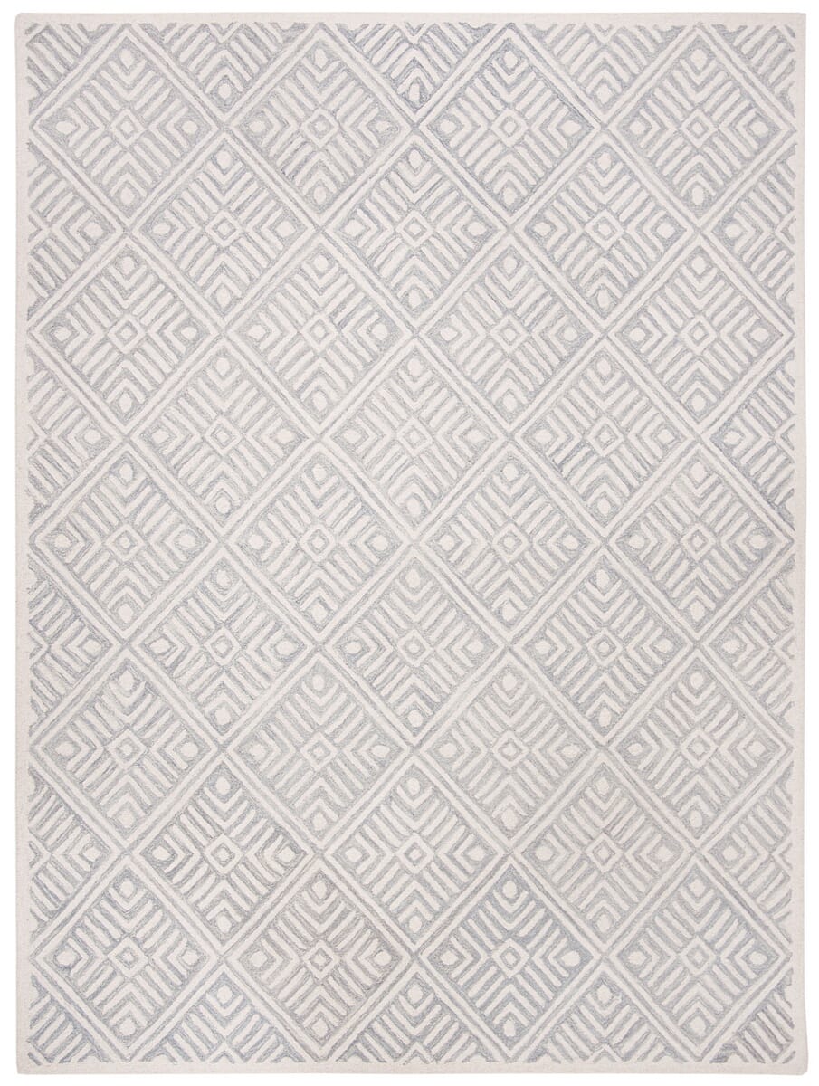 Safavieh Micro-Loop Mlp262F Grey / Ivory Rugs.
