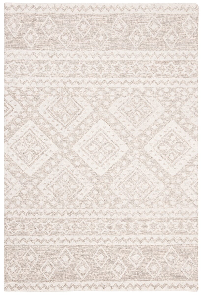 Safavieh Micro-Loop Mlp501B Beige / Ivory Rugs.