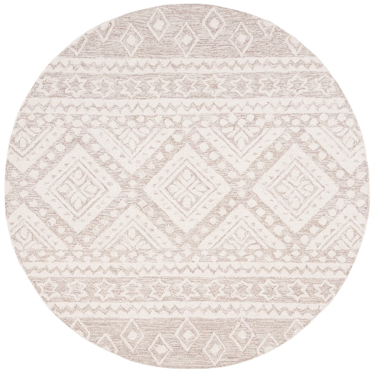 Safavieh Micro-Loop Mlp501B Beige / Ivory Rugs.