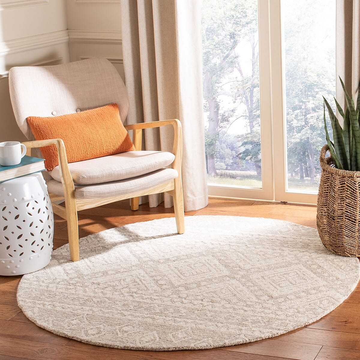 Safavieh Micro-Loop Mlp501B Beige / Ivory Rugs.