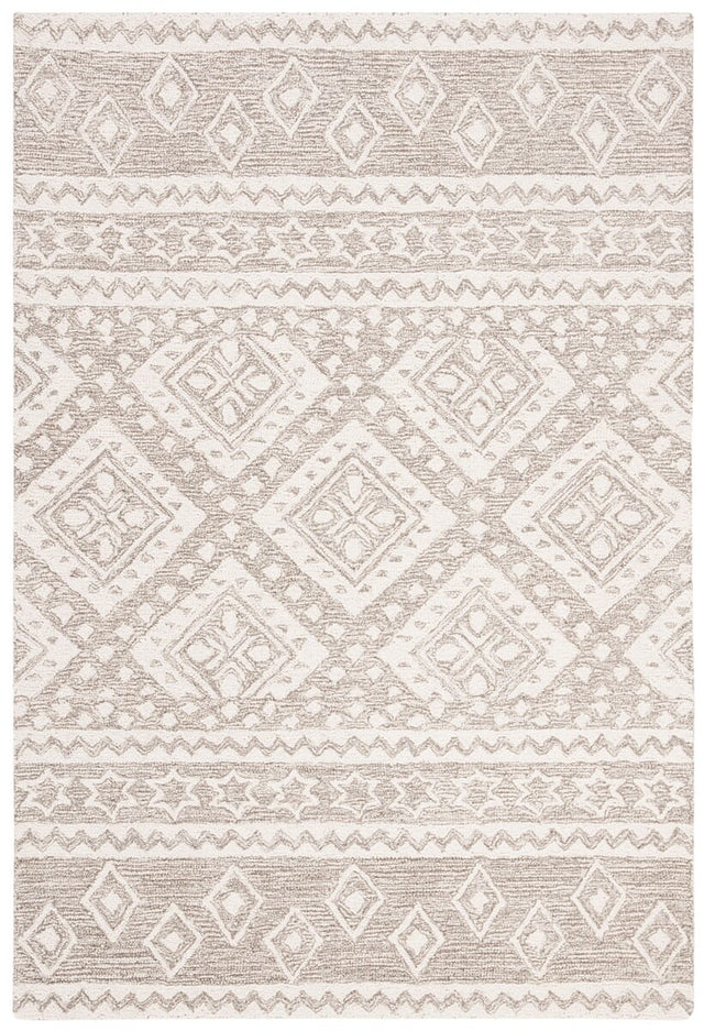 Safavieh Micro-Loop Mlp501F Grey / Ivory Rugs.