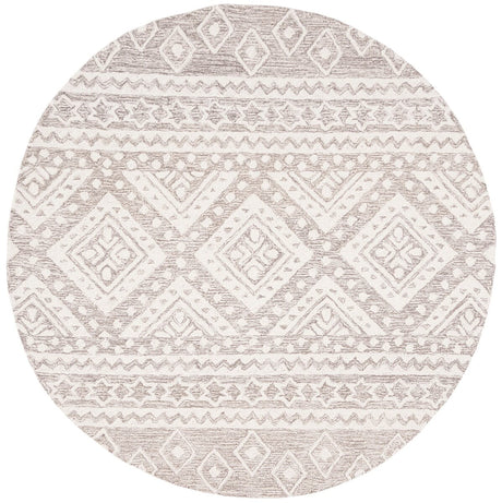 Safavieh Micro-Loop Mlp501F Grey / Ivory Rugs.