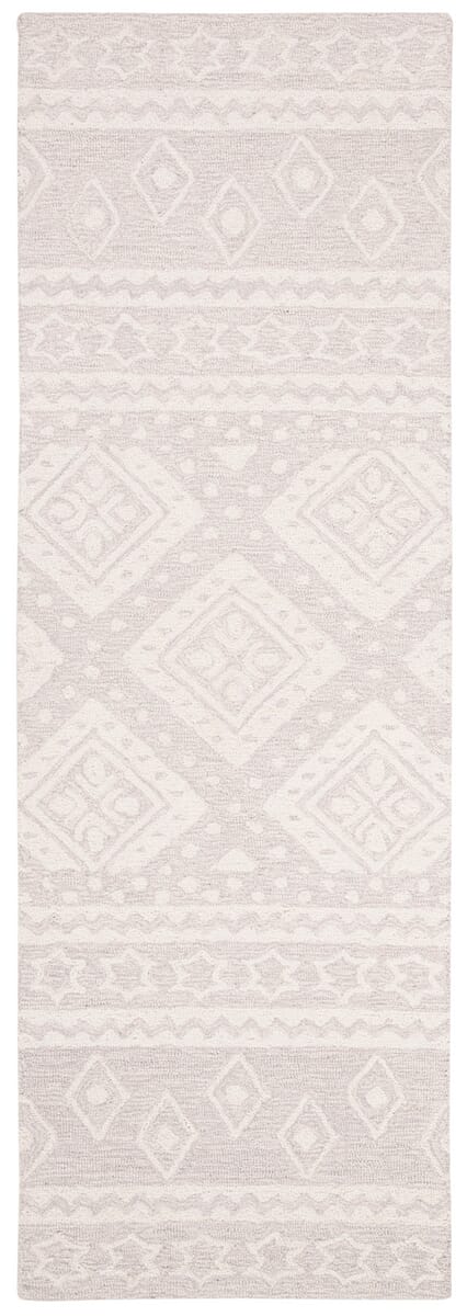 Safavieh Micro-Loop Mlp501G Grey / Ivory Rugs.