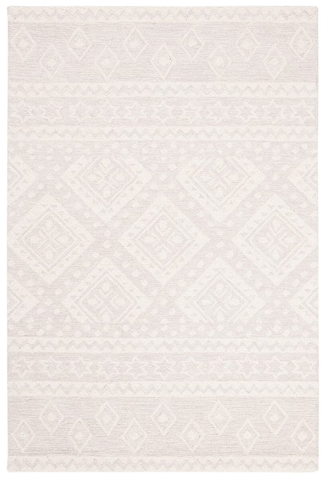 Safavieh Micro-Loop Mlp501G Grey / Ivory Rugs.