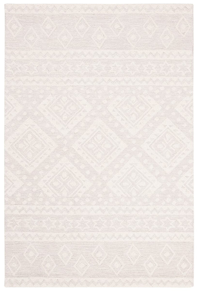 Safavieh Micro-Loop Mlp501G Grey / Ivory Rugs.