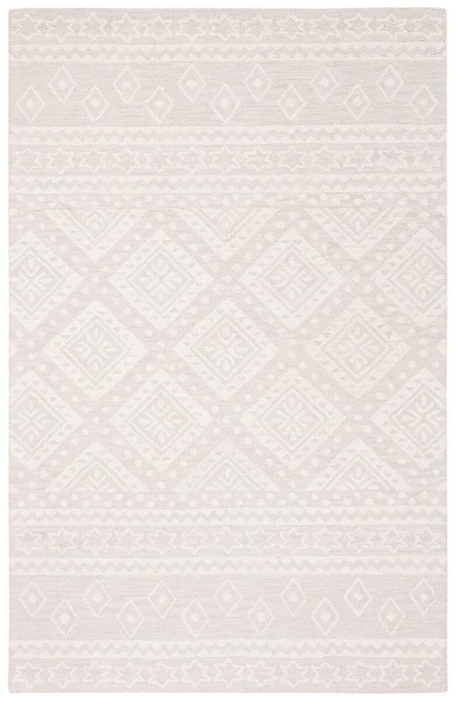 Safavieh Micro-Loop Mlp501G Grey / Ivory Rugs.