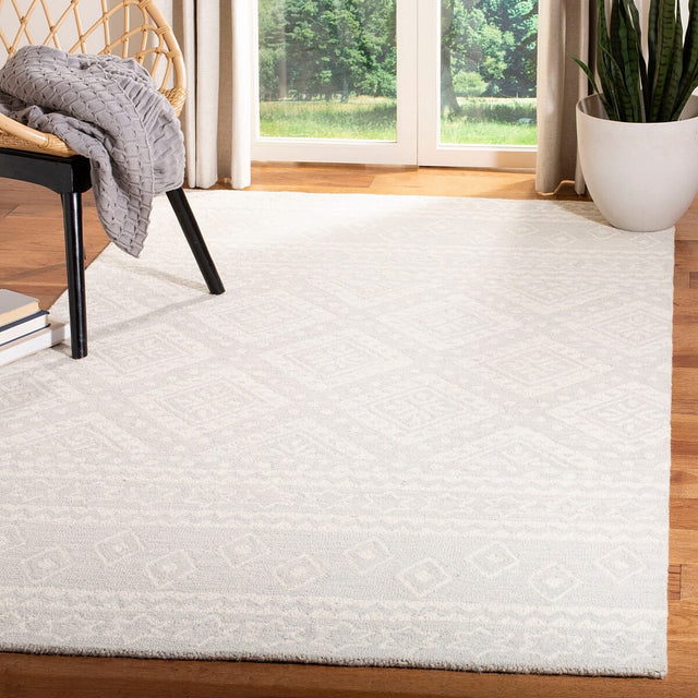 Safavieh Micro-Loop Mlp501G Grey / Ivory Rugs.