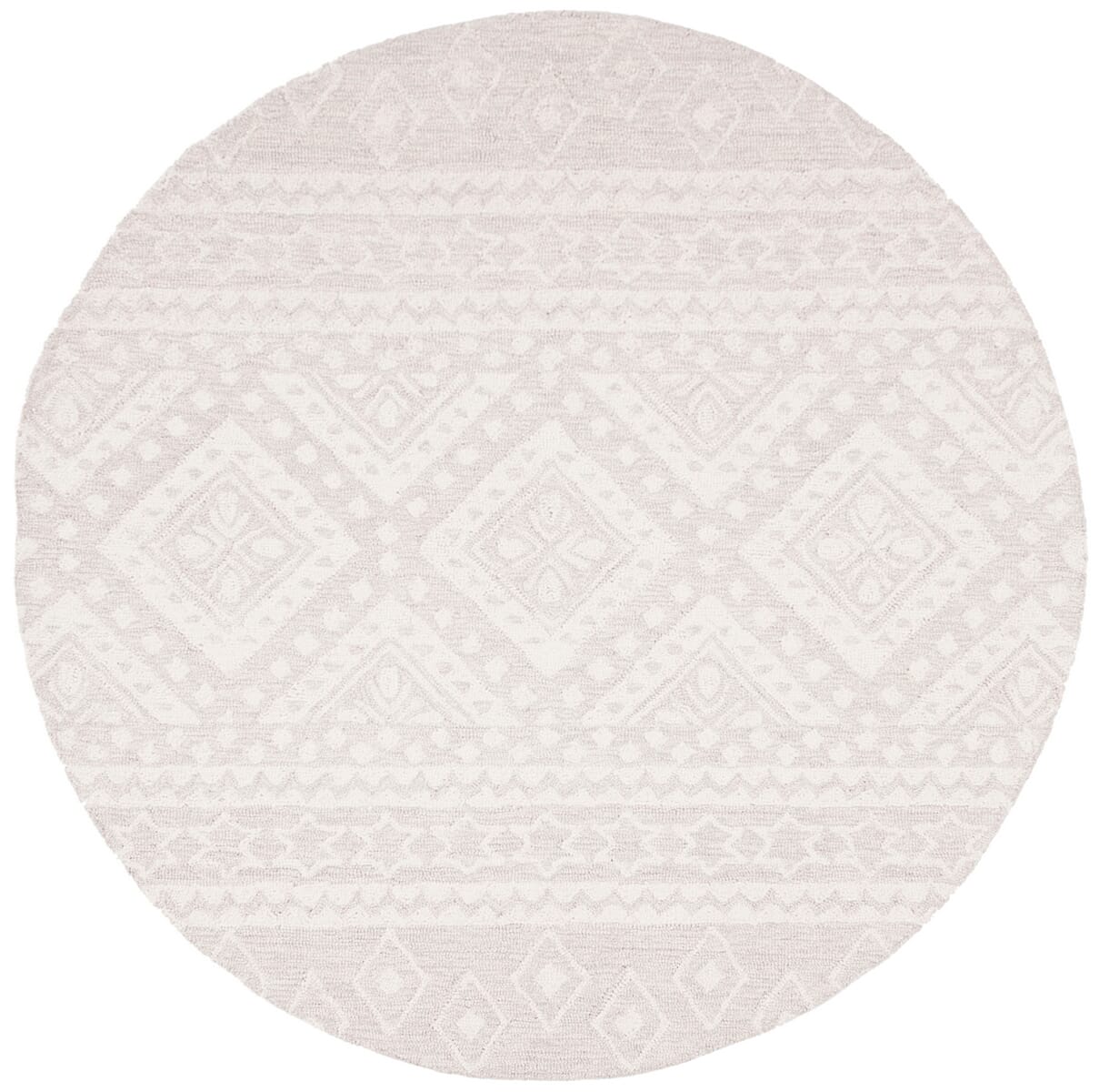 Safavieh Micro-Loop Mlp501G Grey / Ivory Rugs.