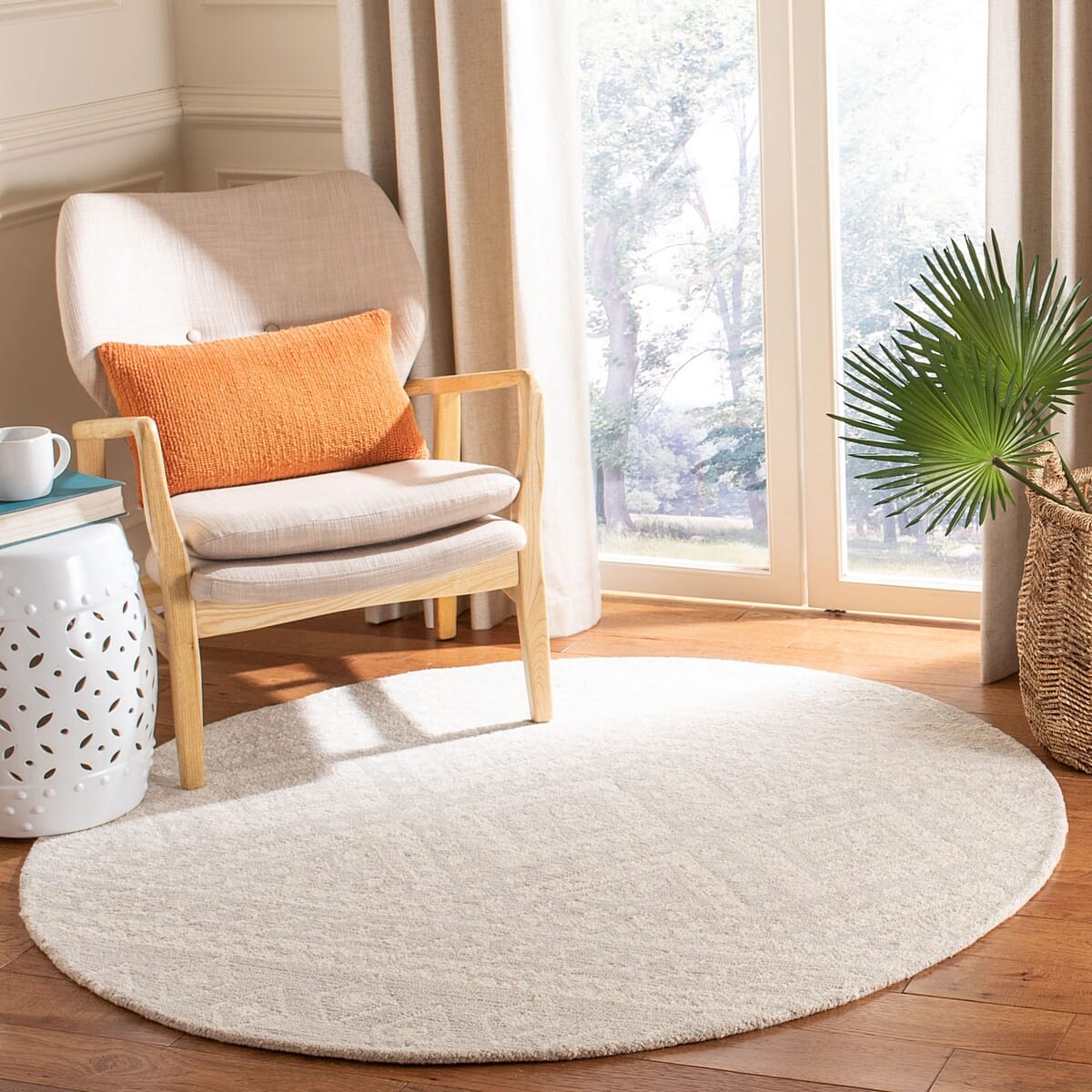 Safavieh Micro-Loop Mlp501G Grey / Ivory Rugs.