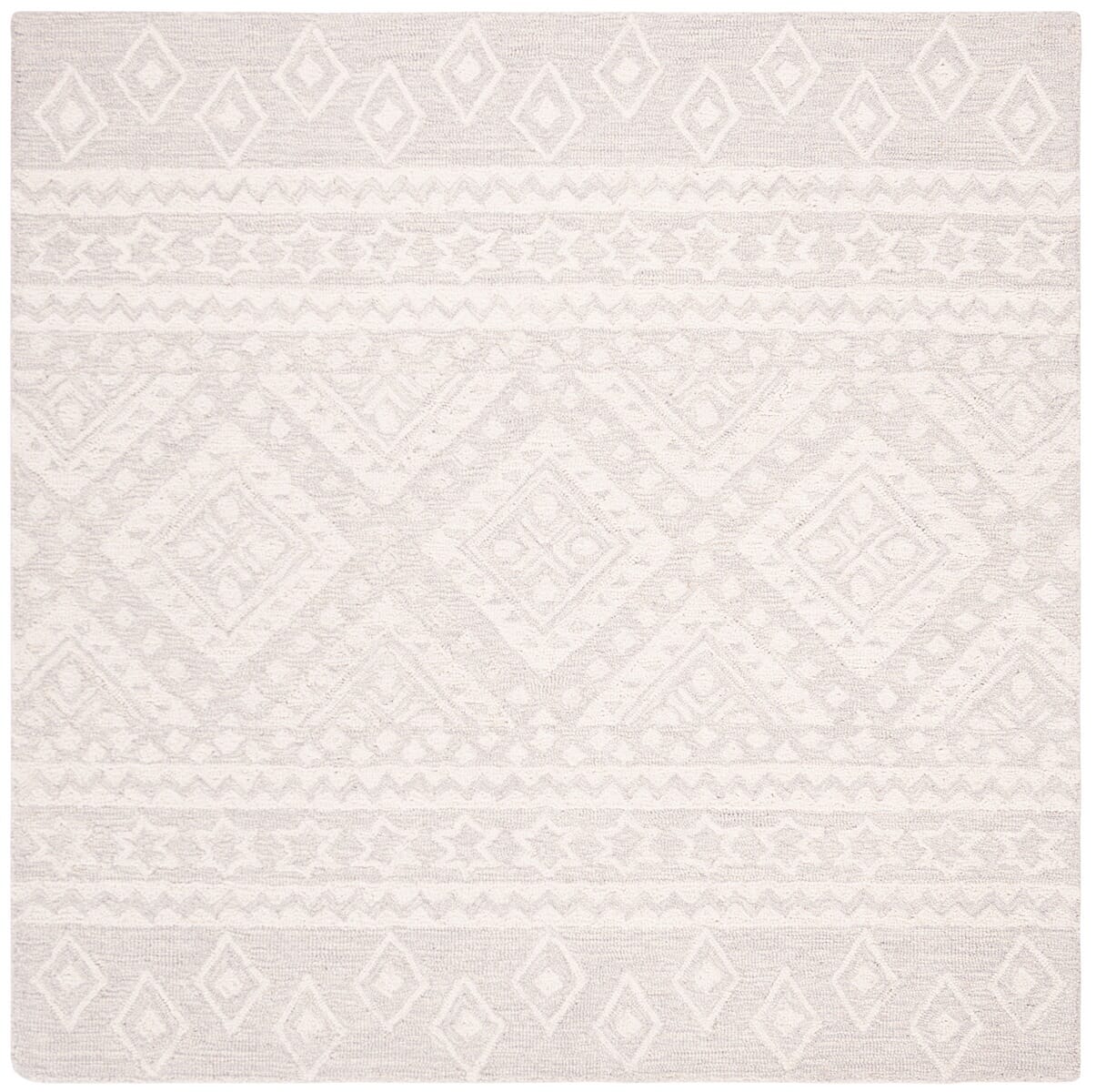 Safavieh Micro-Loop Mlp501G Grey / Ivory Rugs.