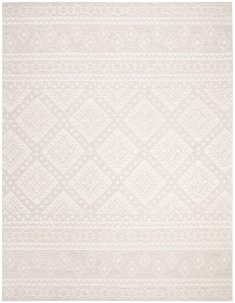 Safavieh Micro-Loop Mlp501G Grey / Ivory Rugs.