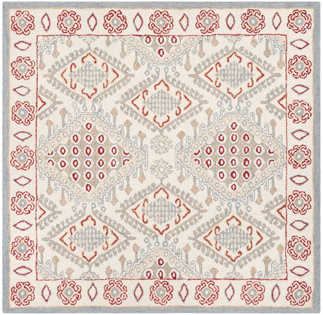 Safavieh Micro-Loop Mlp511Q Ivory / Red Rugs.