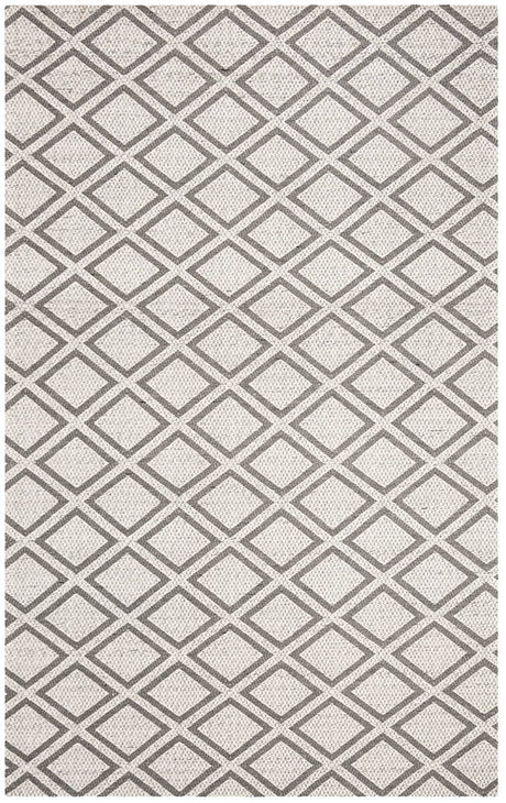Safavieh Micro-Loop Mlp514G Silver / Dark Grey Rugs.
