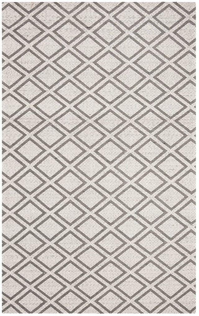 Safavieh Micro-Loop Mlp514G Silver / Dark Grey Rugs.