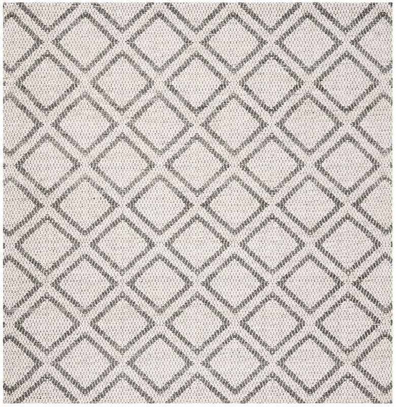 Safavieh Micro-Loop Mlp514G Silver / Dark Grey Rugs.