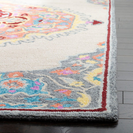 Safavieh Micro-Loop Mlp551B Beige / Orange Rugs.