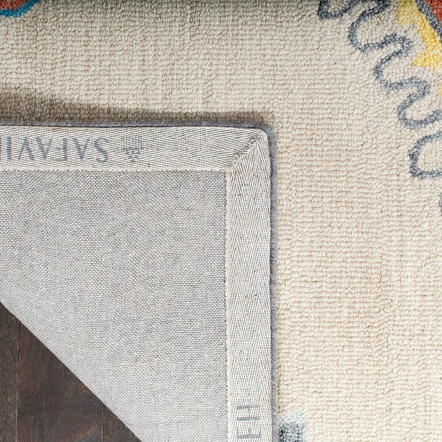 Safavieh Micro-Loop Mlp551B Beige / Orange Rugs.