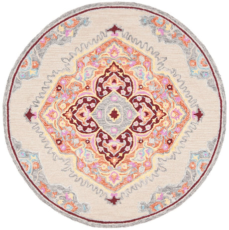 Safavieh Micro-Loop Mlp551B Beige / Orange Rugs.
