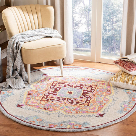 Safavieh Micro-Loop Mlp551B Beige / Orange Rugs.