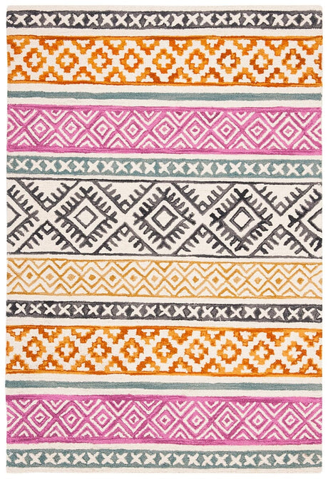 Safavieh Micro-Loop Mlp552A Ivory / Rust Rugs.