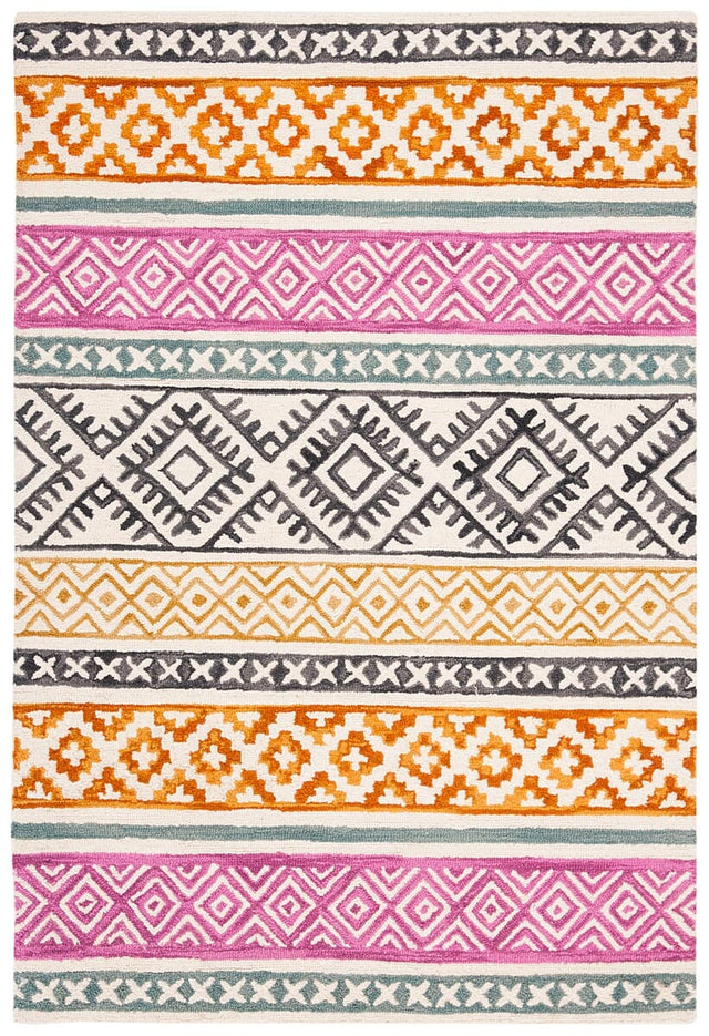 Safavieh Micro-Loop Mlp552A Ivory / Rust Rugs.