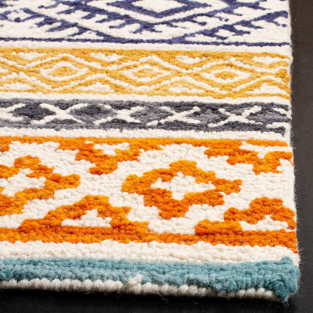 Safavieh Micro-Loop Mlp552A Ivory / Rust Rugs.