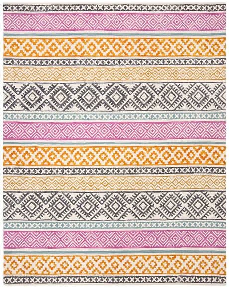 Safavieh Micro-Loop Mlp552A Ivory / Rust Rugs.