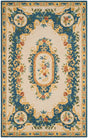 Safavieh Micro-Loop Mlp601A Cream / Blue Rugs.