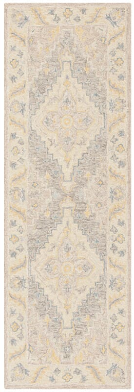 Safavieh Micro-Loop Mlp602B Beige / Grey Rugs.