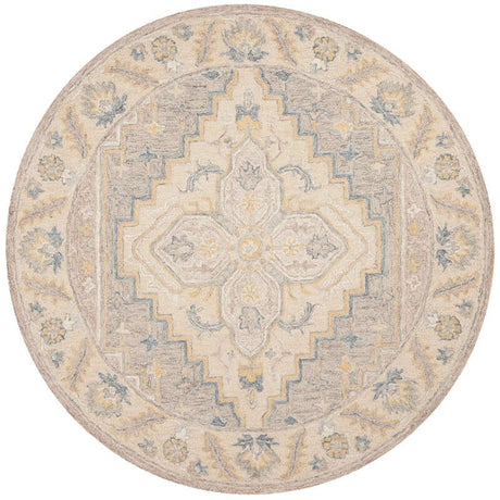 Safavieh Micro-Loop Mlp602B Beige / Grey Rugs.