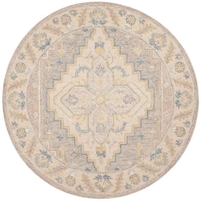 Safavieh Micro-Loop Mlp602B Beige / Grey Rugs.