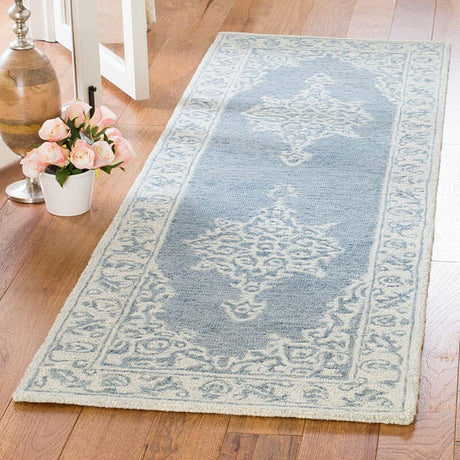 Safavieh Micro-Loop Mlp604M Blue / Light Blue Rugs.