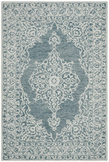 Safavieh Micro-Loop Mlp604M Blue / Light Blue Rugs.