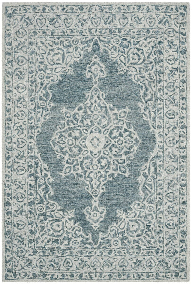 Safavieh Micro-Loop Mlp604M Blue / Light Blue Rugs.